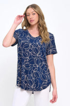 Hit V-neck Binding Top | Mixtshop LLC