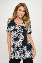 Hit V-neck Binding Top | Mixtshop LLC