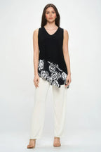 Hit Sleeveless Contrast Top | Mixtshop LLC