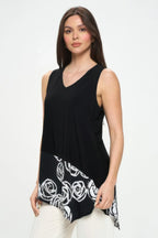 Hit Sleeveless Contrast Top | Mixtshop LLC