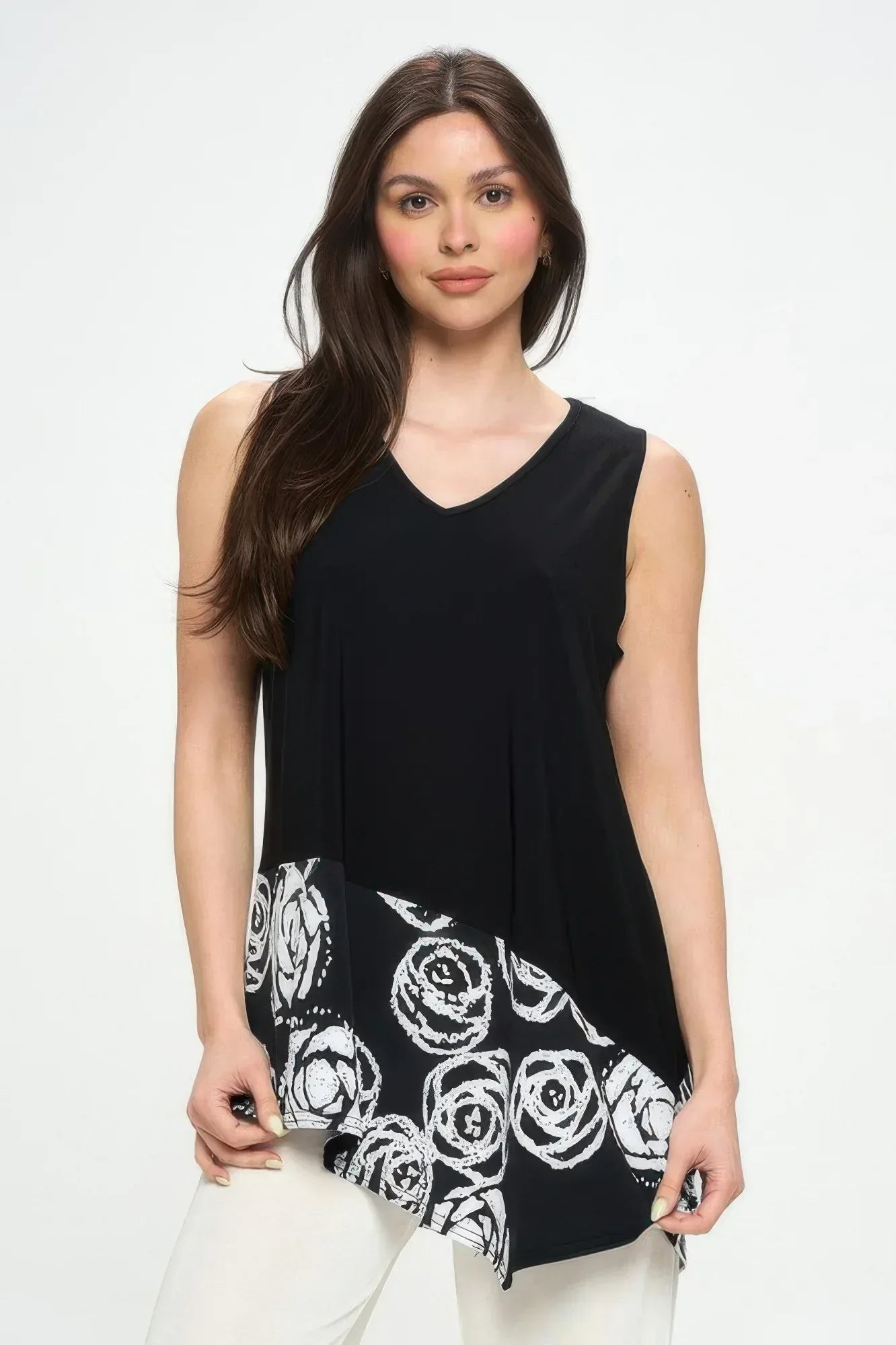 Hit Sleeveless Contrast Top | Mixtshop LLC