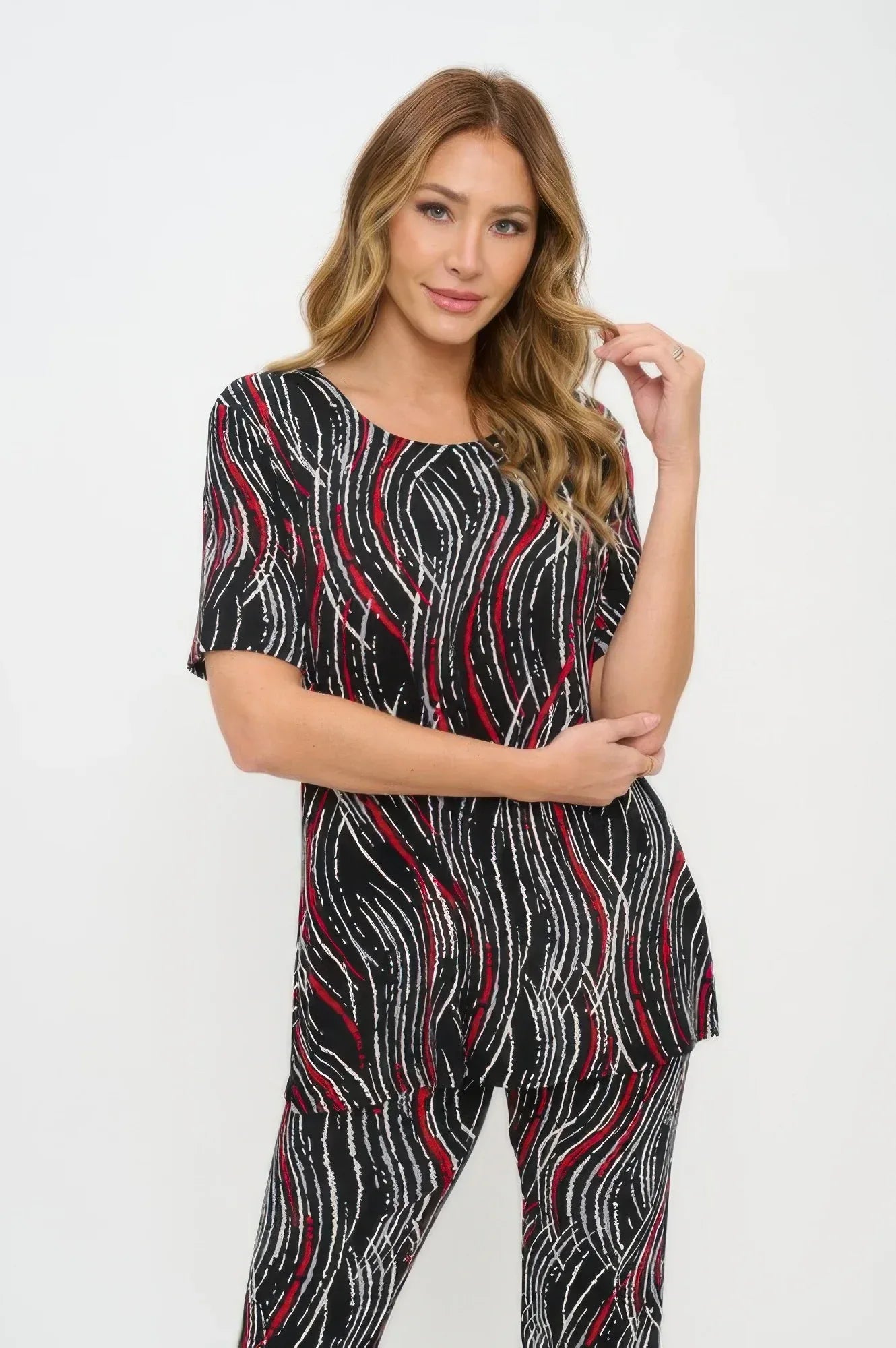 Print Bns Capri Pants Set | Mixtshop LLC