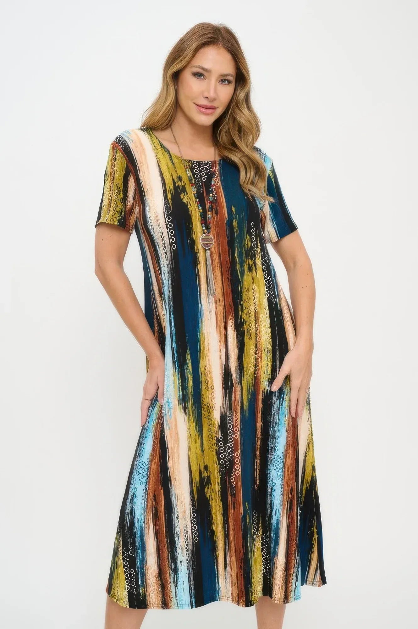 Print Bns Long Dress | Mixtshop LLC