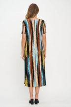 Print Bns Long Dress | Mixtshop LLC