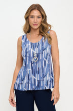 Hit Print Sleeveless Tank Top | Mixtshop LLC