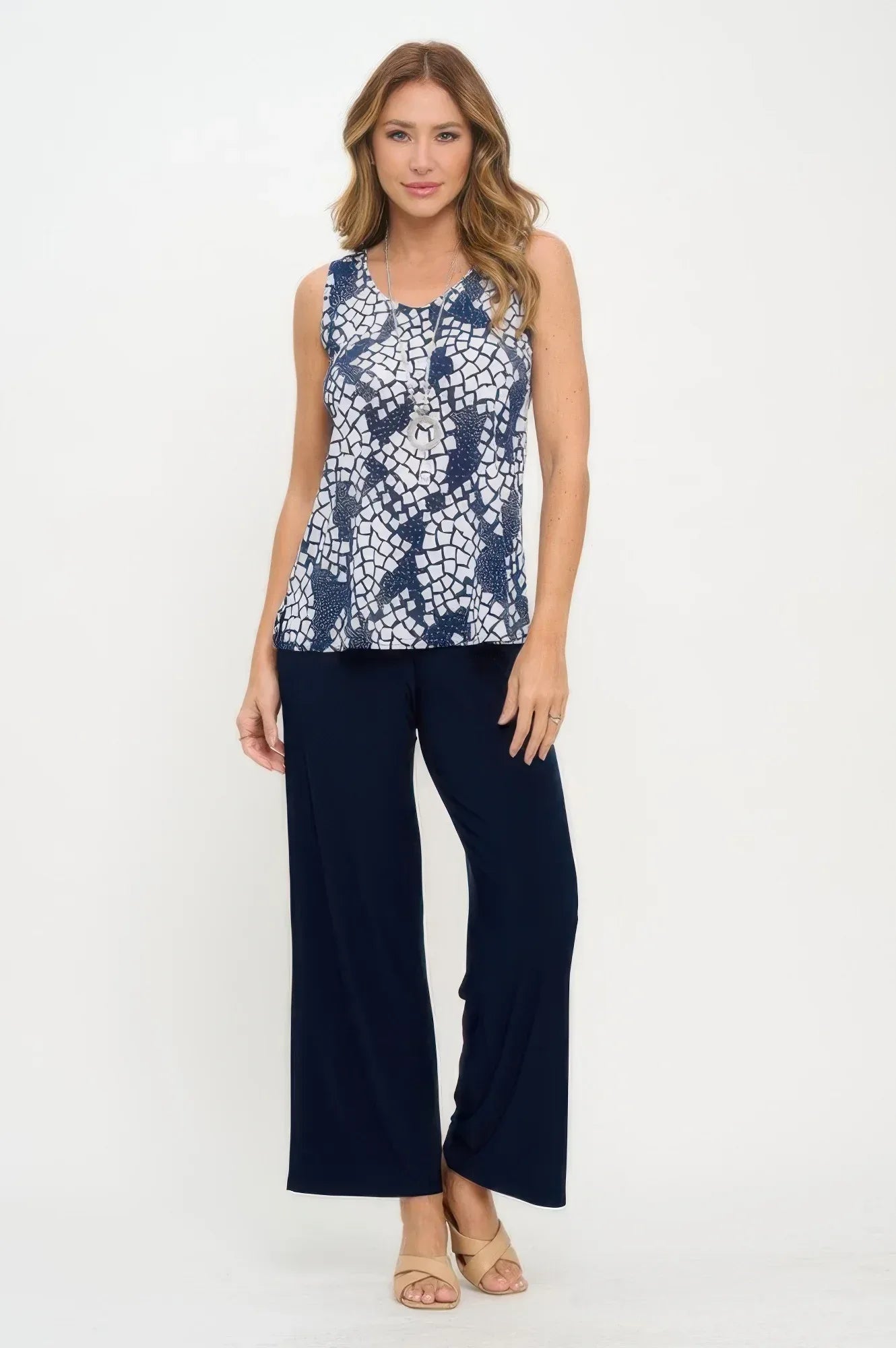 Hit Print Sleeveless Tank Top | Mixtshop LLC