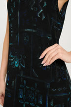 Bns V-neck Midi Tank Dress With Side Slit | Mixtshop LLC