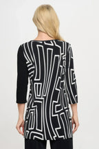 Hit Contrast V-neck Tunic Top | Mixtshop LLC