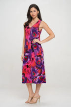 Bn V-neck Midi Tank Dress With Side Slit | Mixtshop LLC
