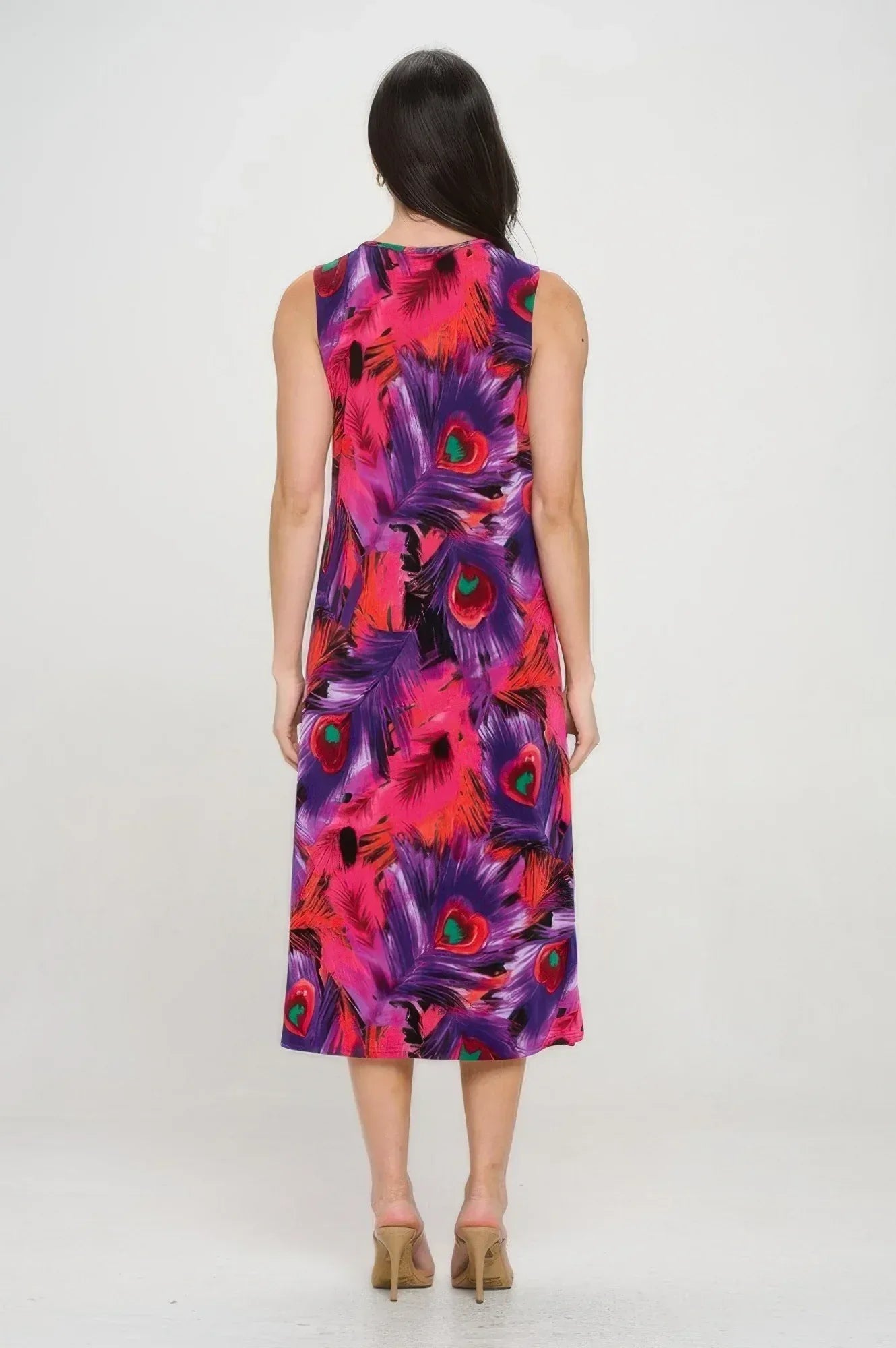 Bn V-neck Midi Tank Dress With Side Slit | Mixtshop LLC