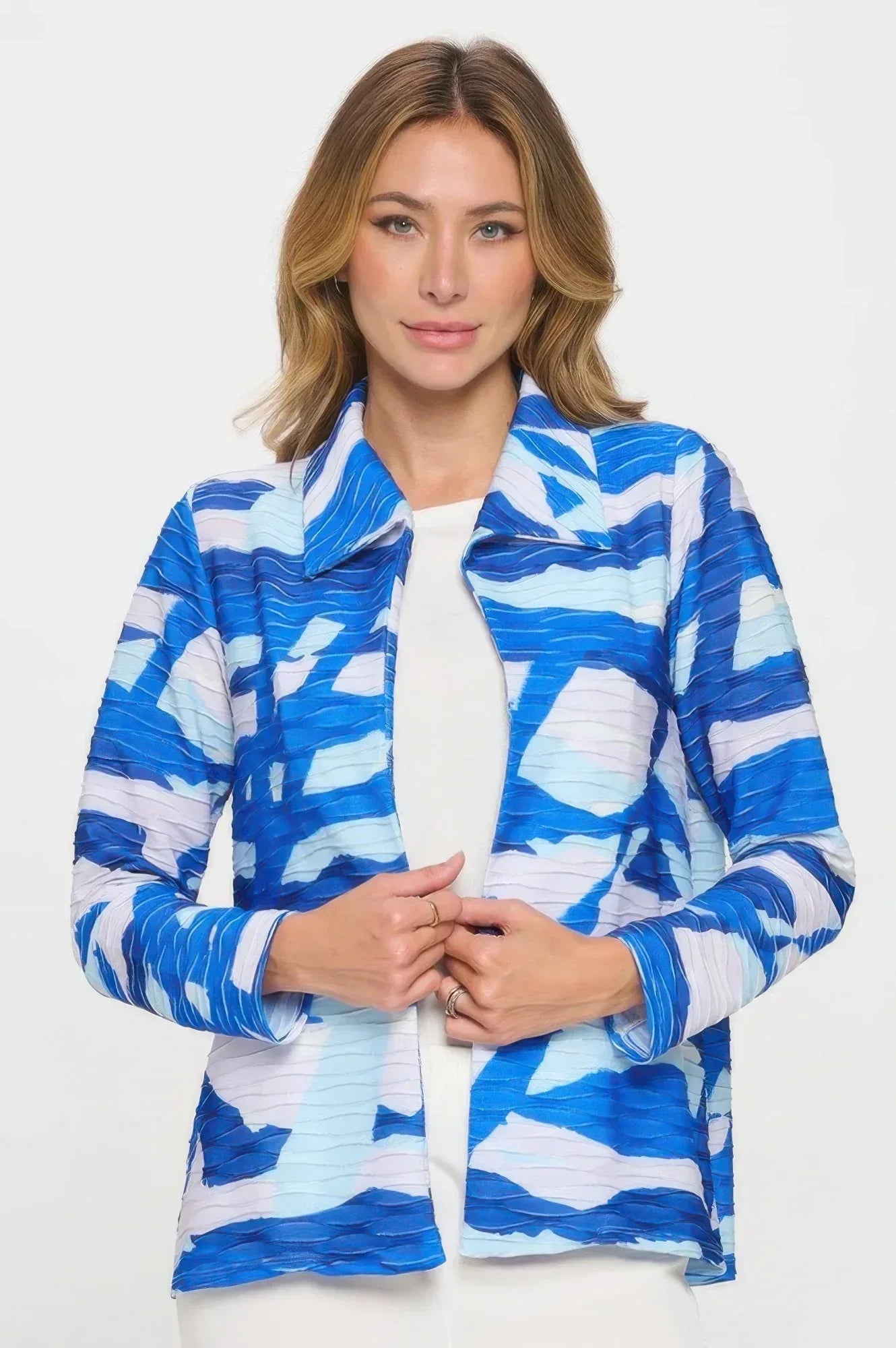 Glitter Wave Digital Print Jacket | Mixtshop LLC