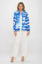 Glitter Wave Digital Print Jacket | Mixtshop LLC