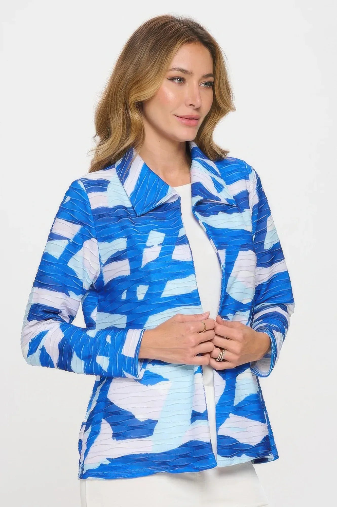Glitter Wave Digital Print Jacket | Mixtshop LLC