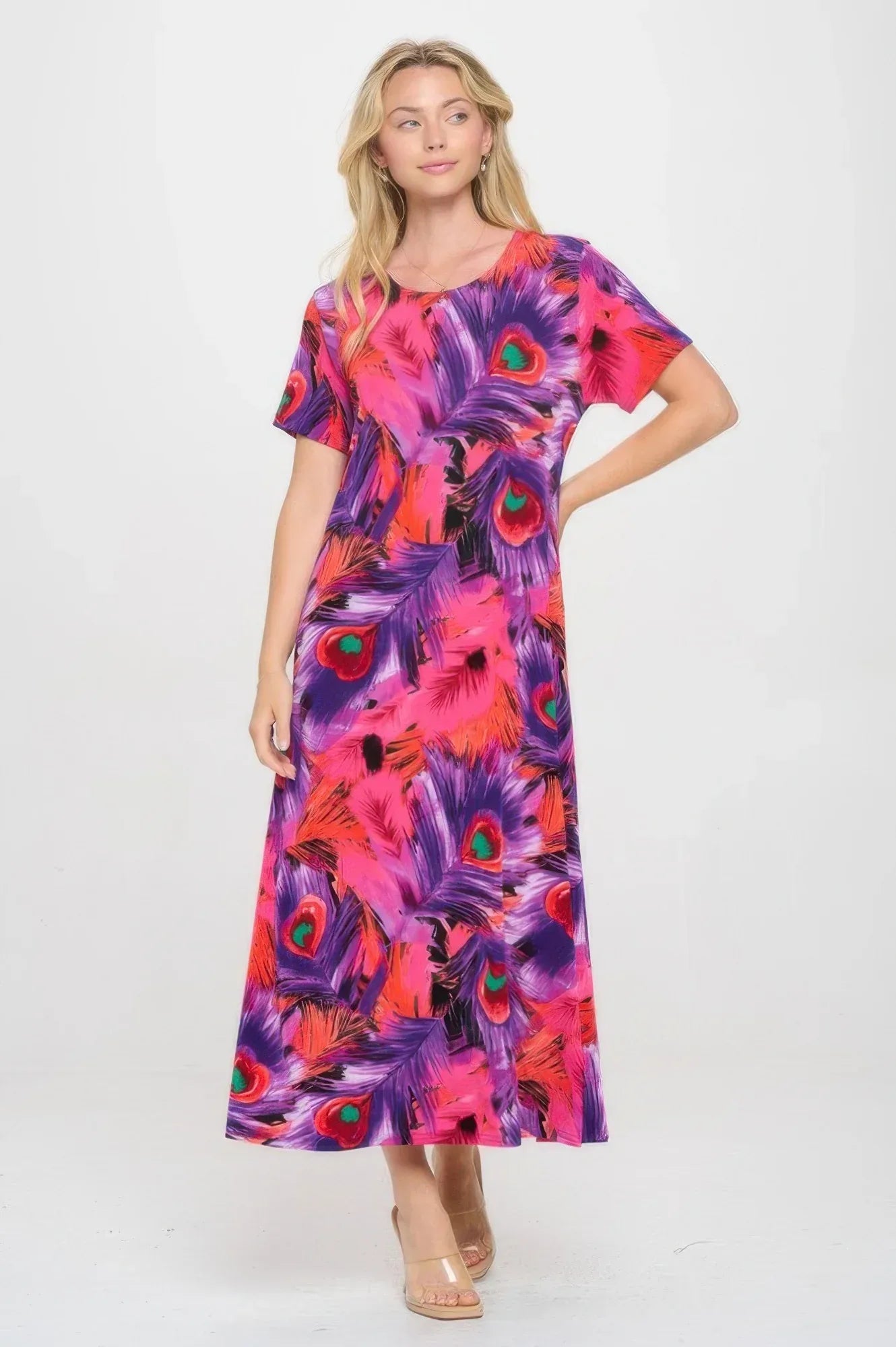 Print Bns Long Dress | Mixtshop LLC Main image