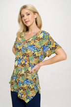 Hit Point V-neckline Top | Mixtshop LLC