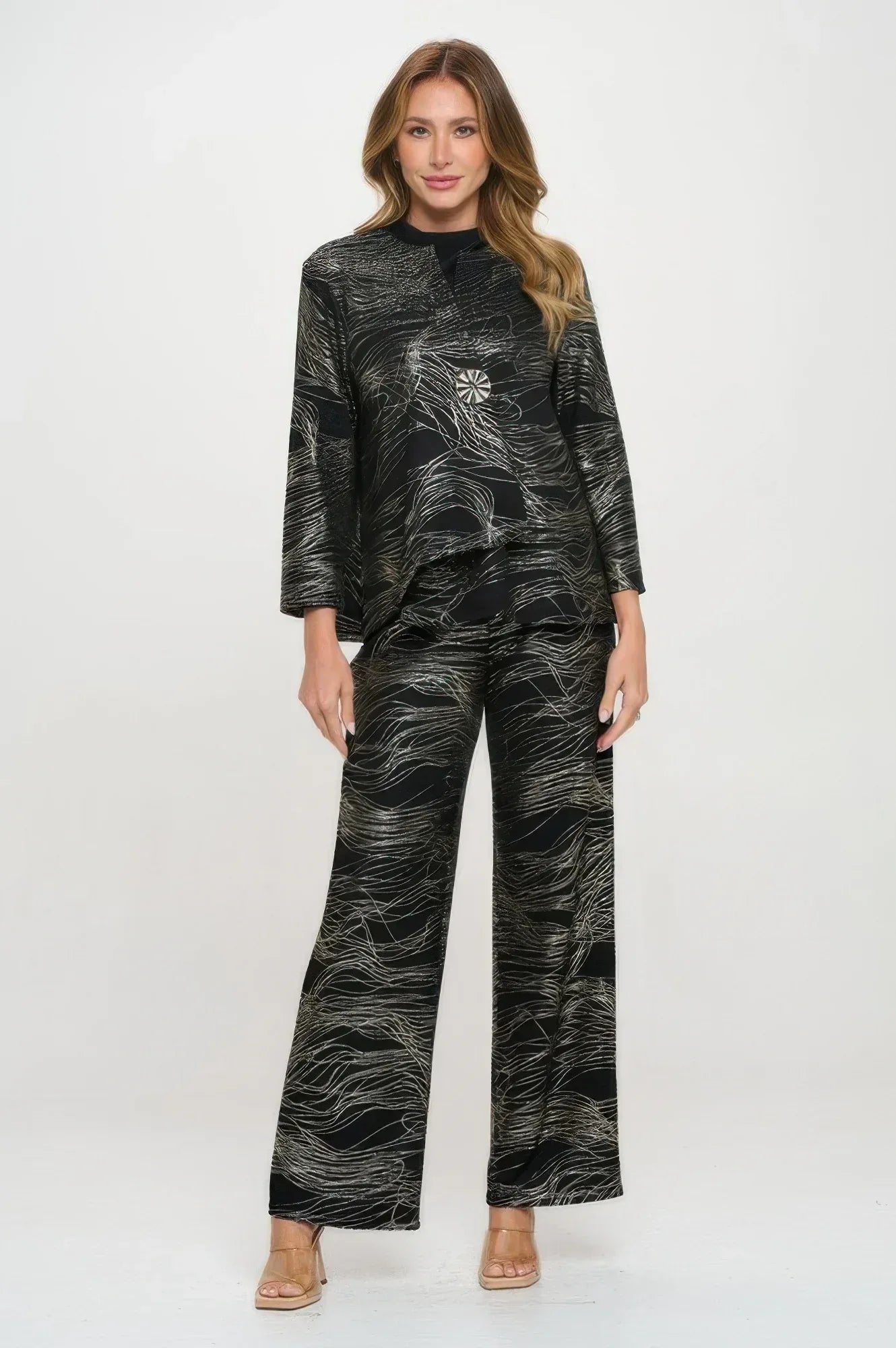Fukuro Jacquard Button Jacket W/foil | Mixtshop LLC