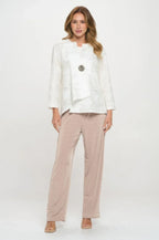 Fukuro Jacquard Button Jacket W/foil | Mixtshop LLC