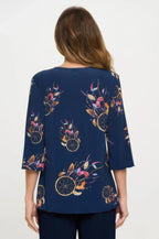 Print Hit Merrow Top | Mixtshop LLC