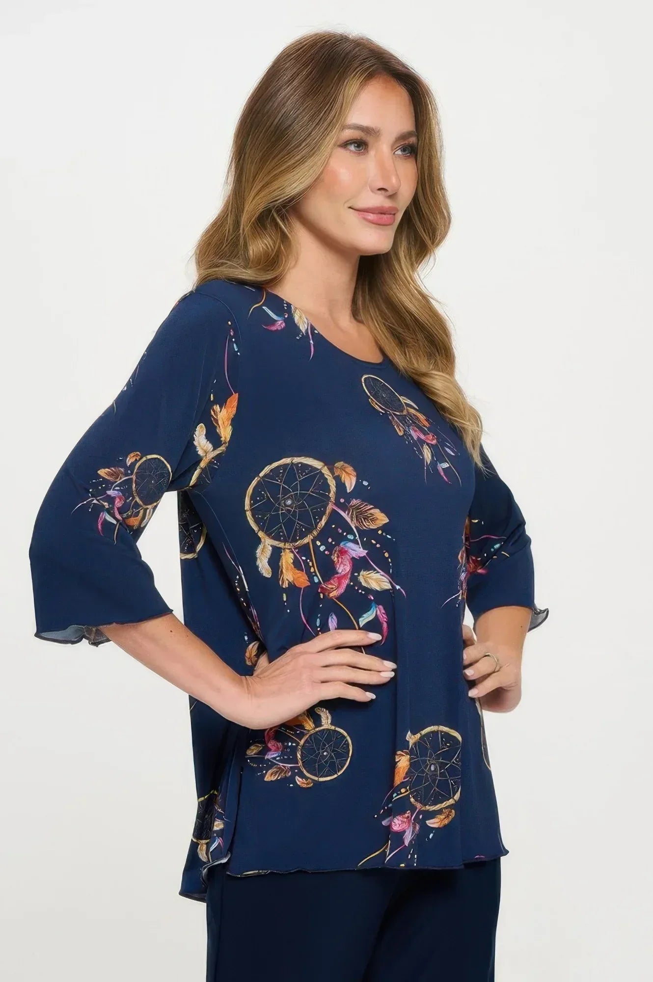 Print Hit Merrow Top | Mixtshop LLC