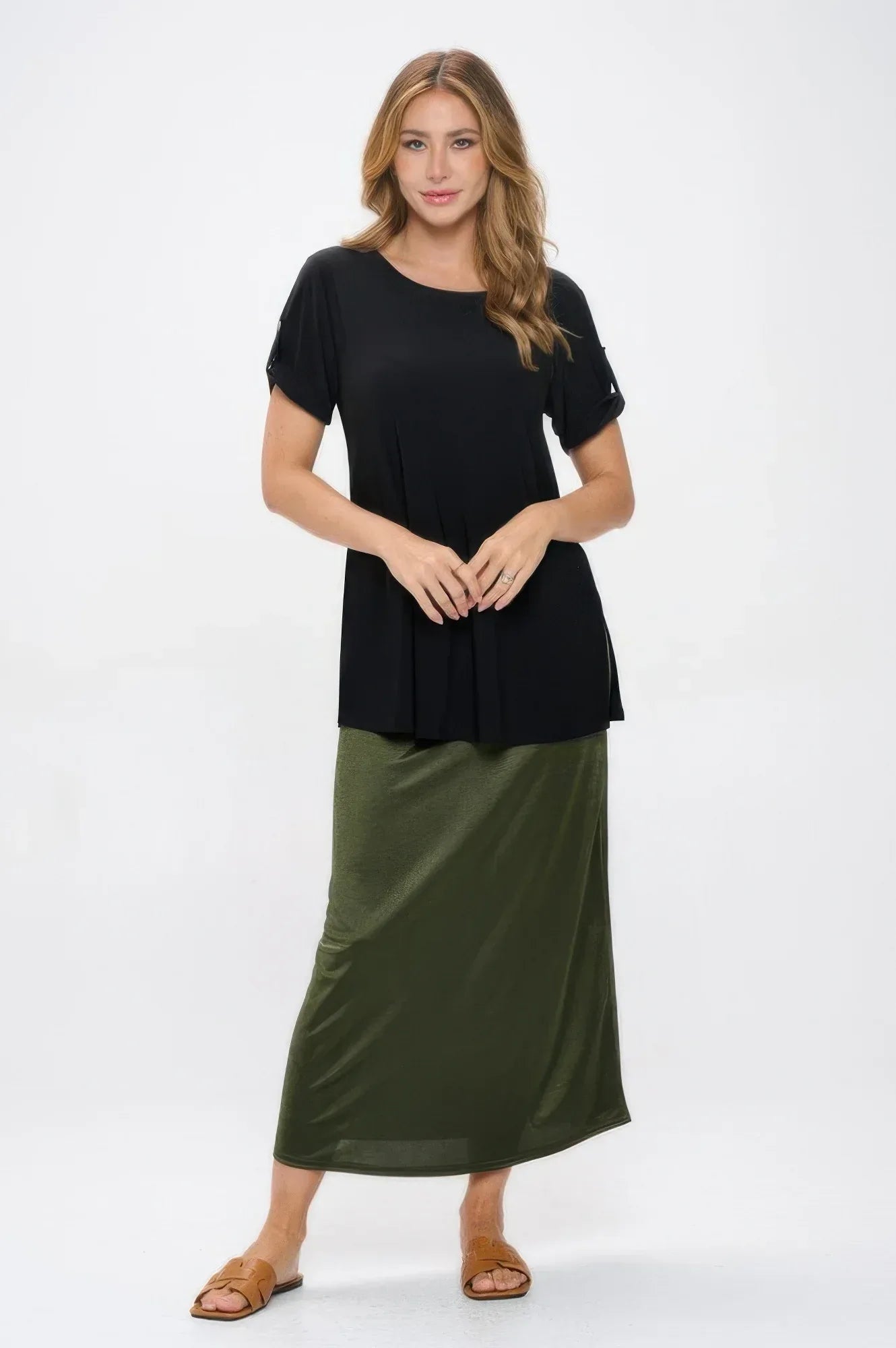 Hit Button Short Sleeve Top Secondary image