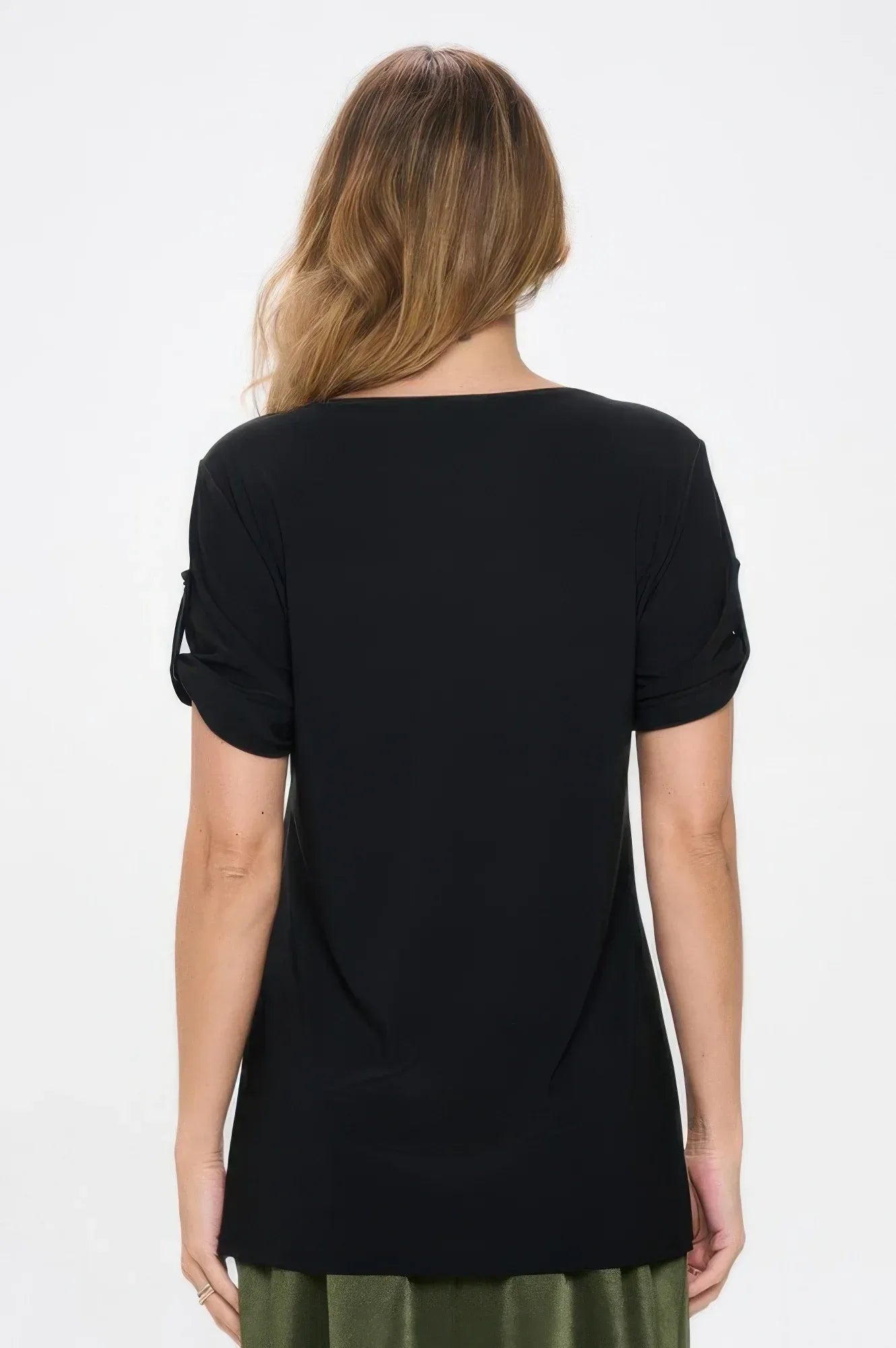 Hit Button Short Sleeve Top | Mixtshop LLC