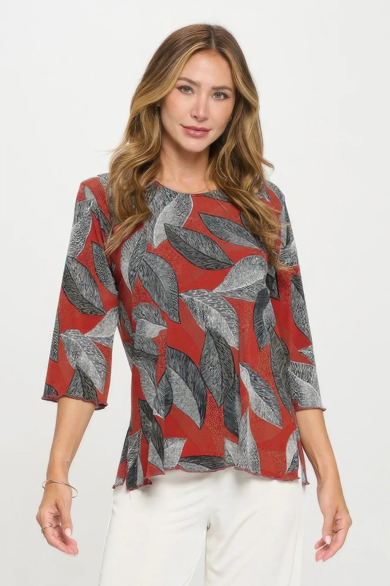 Print Hit Merrow Top | Mixtshop LLC Main image