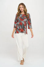 Print Hit Merrow Top | Mixtshop LLC