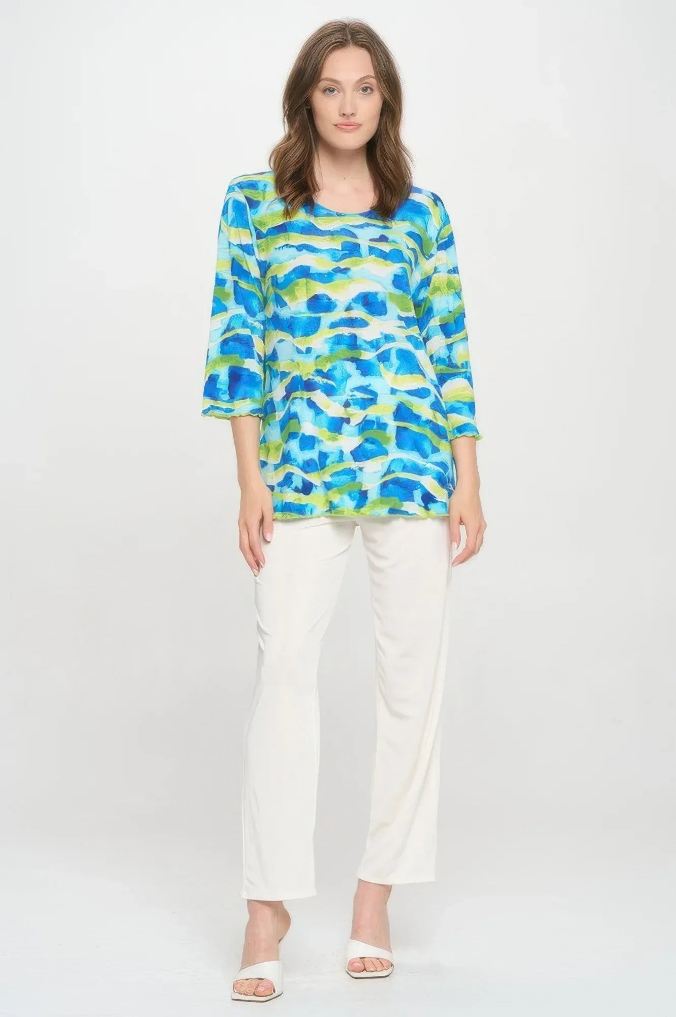 Print Hit Merrow Top | Mixtshop LLC