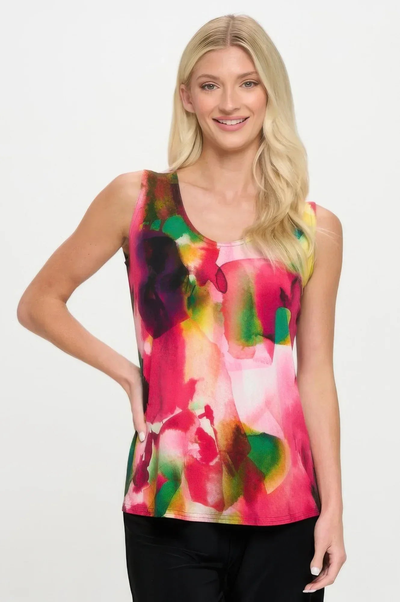 Hit Print Sleeveless Tank Top | Mixtshop LLC
