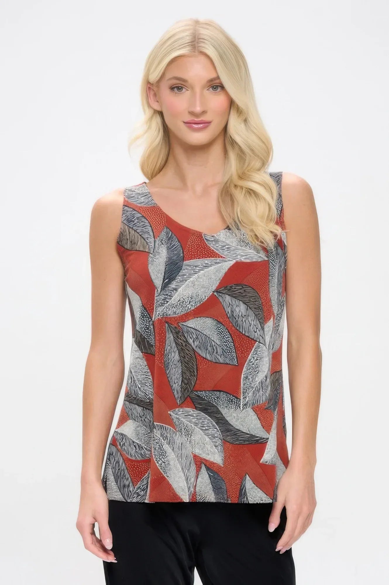 Hit Print Sleeveless Tank Top | Mixtshop LLC Main image