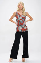 Hit Print Sleeveless Tank Top | Mixtshop LLC