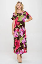 Print Bns Long Dress | Mixtshop LLC
