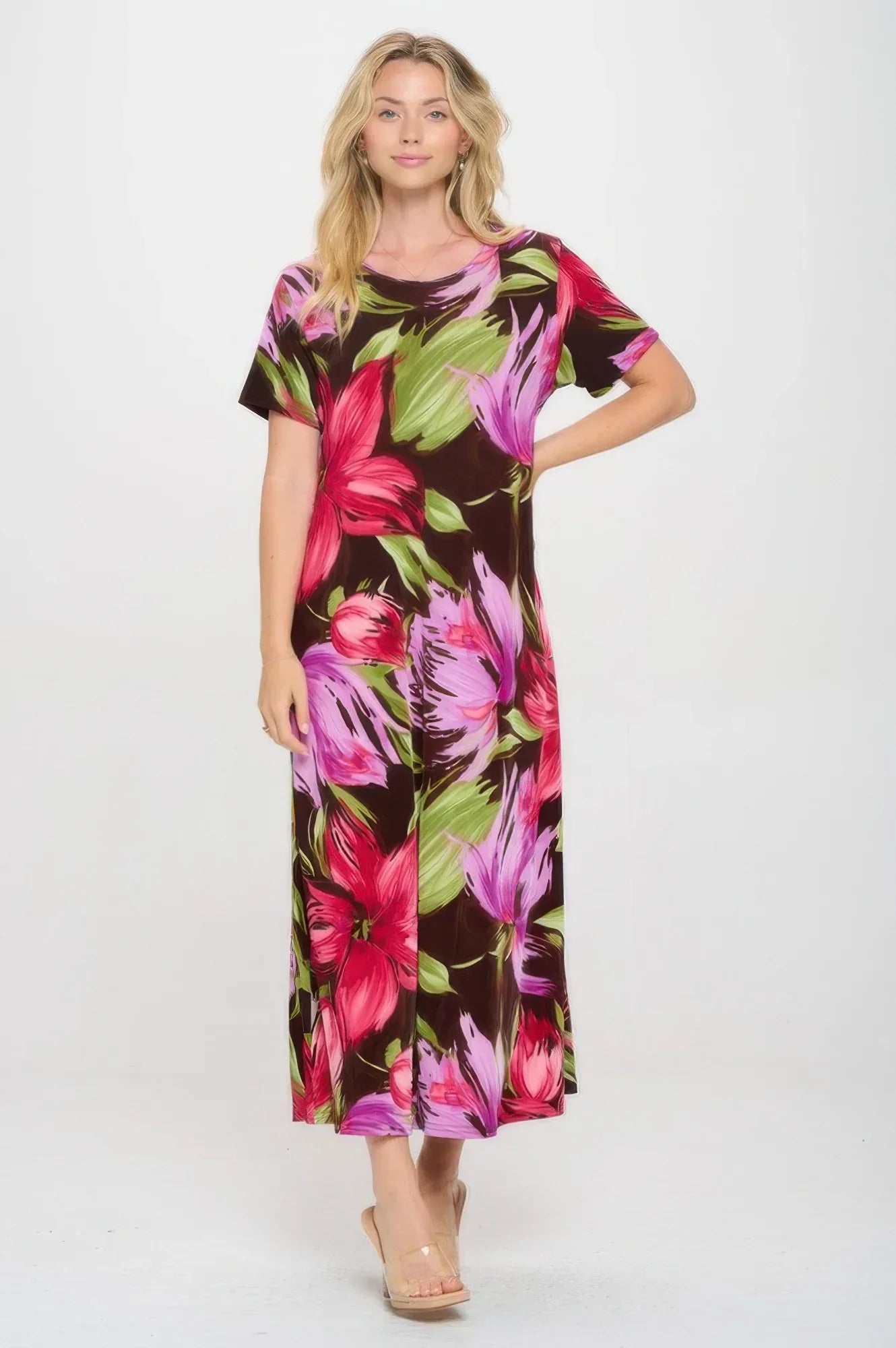 Print Bns Long Dress | Mixtshop LLC
