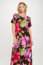 Print Bns Long Dress | Mixtshop LLC