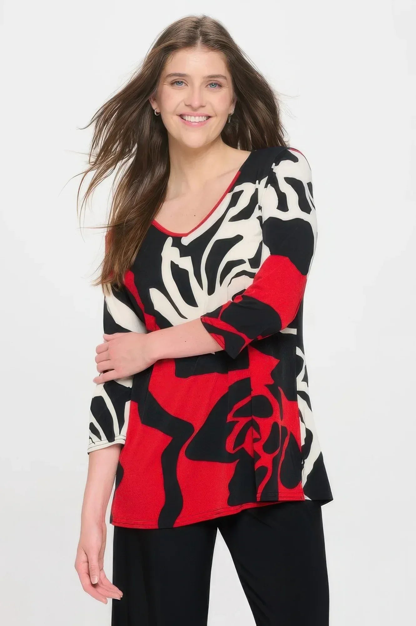 Hit V-neck Band Top W/vent Secondary image