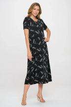 Print Bns Long Dress | Mixtshop LLC