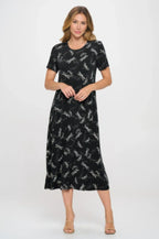 Print Bns Long Dress | Mixtshop LLC
