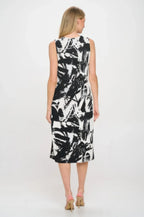 Hit V-neck Midi Tank Dress With Side Slit | Mixtshop LLC