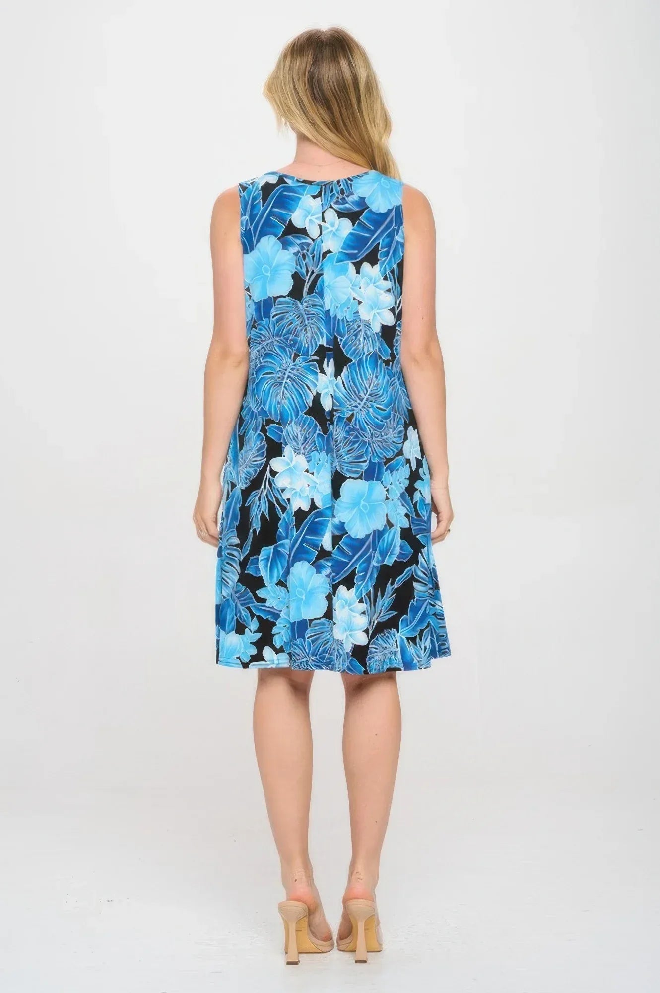 Hit V-neck Bias Pocket Tank Dress | Mixtshop LLC