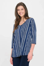 Hit V-neck Band Top W/vent | Mixtshop LLC