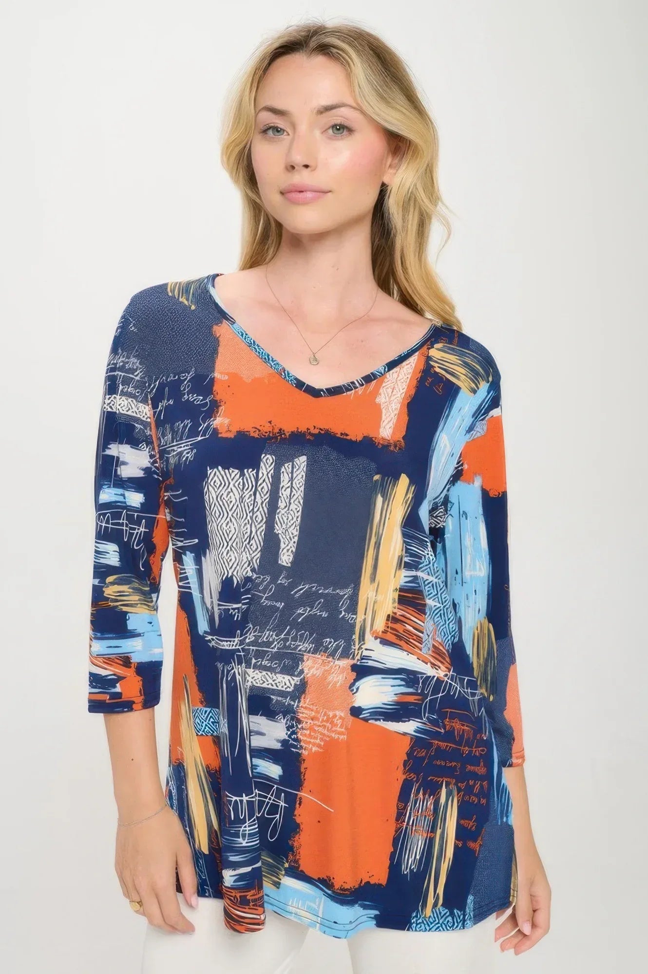 Hit V-neck Band Top W/vent | Mixtshop LLC Main image