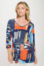 Hit V-neck Band Top W/vent | Mixtshop LLC