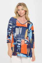 Hit V-neck Band Top W/vent | Mixtshop LLC