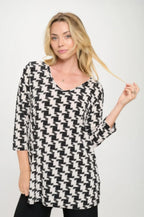 Hit V-neck Band Top W/vent | Mixtshop LLC
