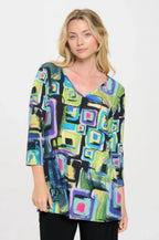 Hit V-neck Band Top W/vent | Mixtshop LLC
