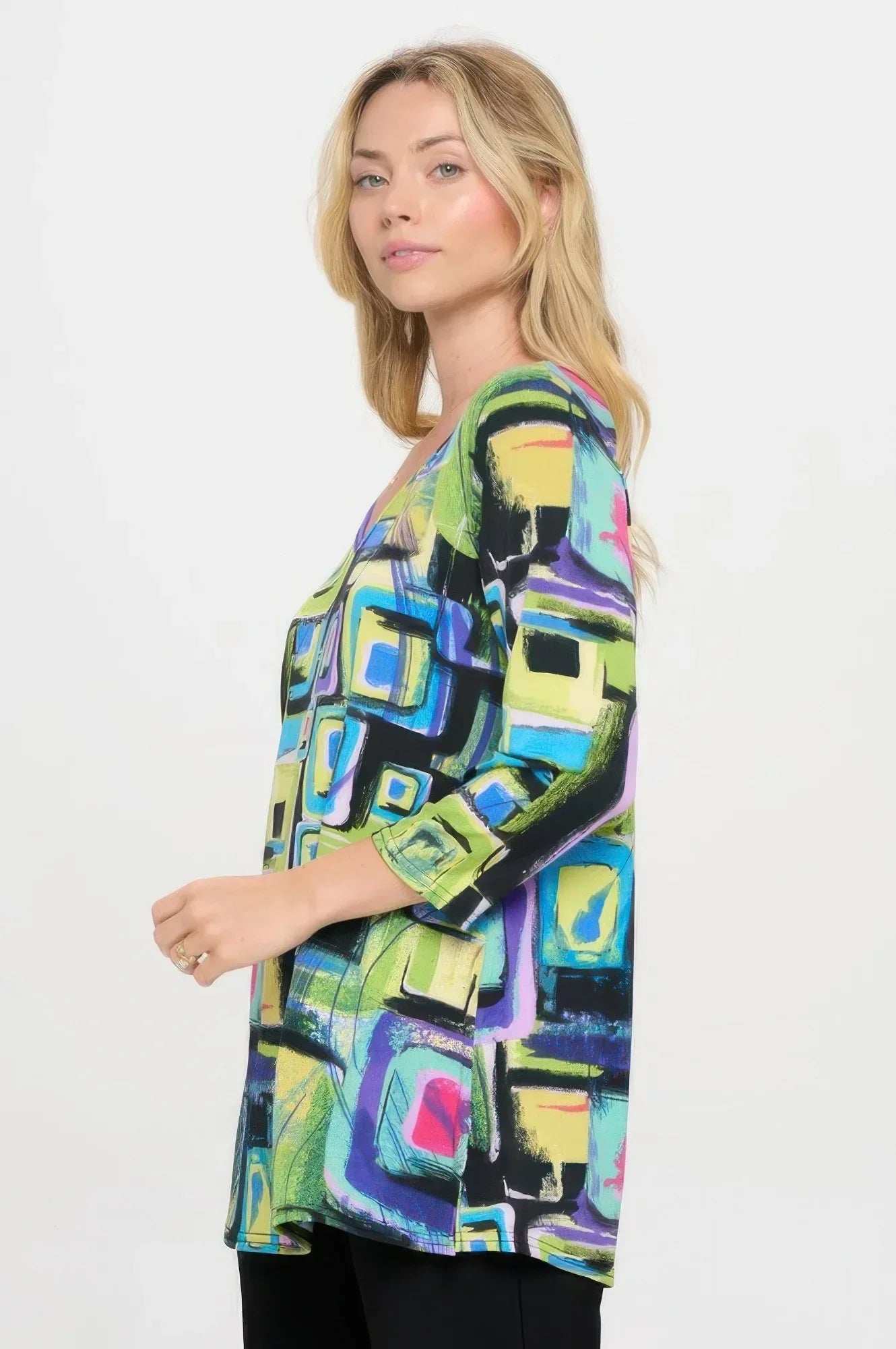 Hit V-neck Band Top W/vent | Mixtshop LLC