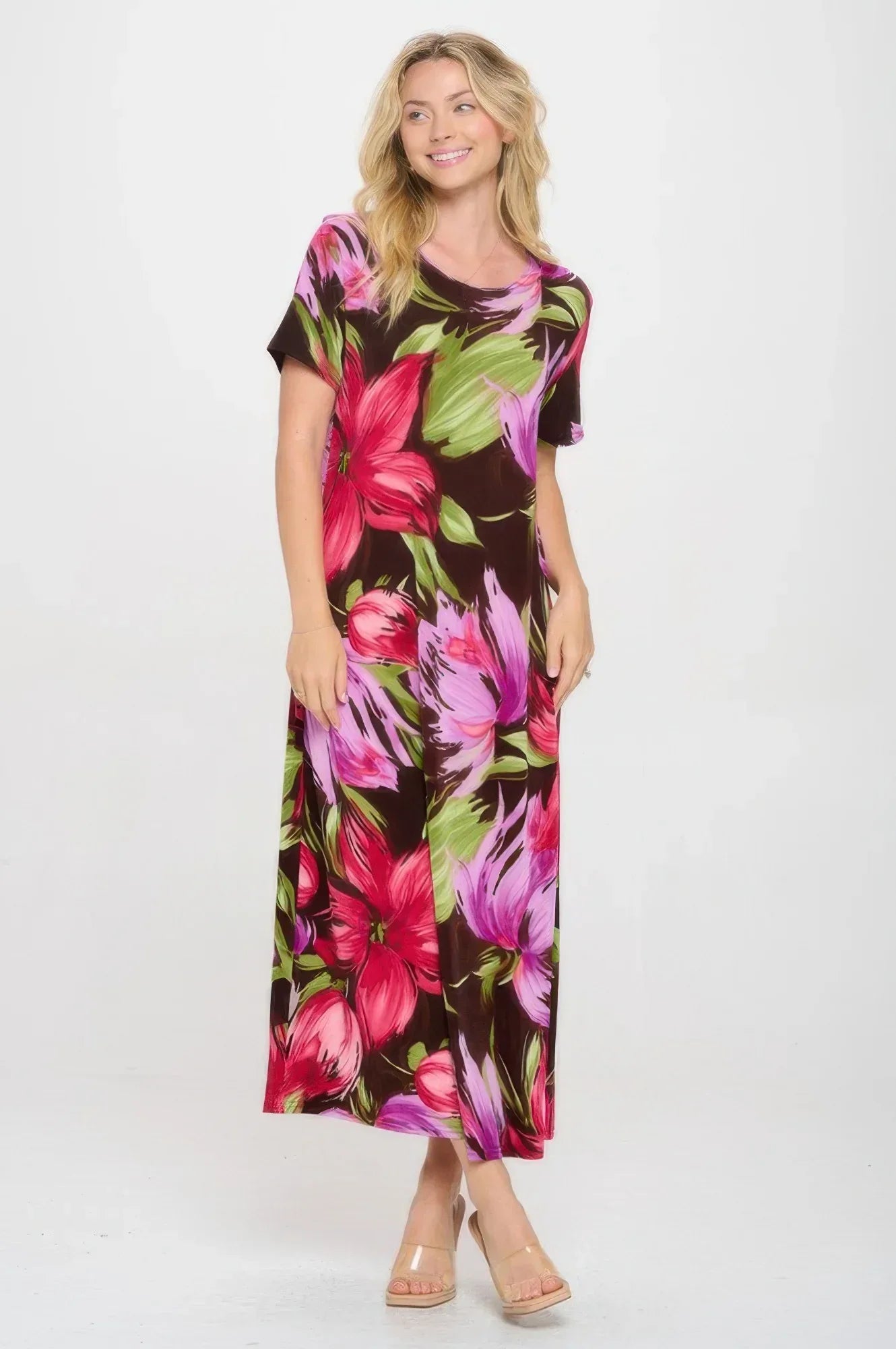 Print Bns Long Dress | Mixtshop LLC Main image
