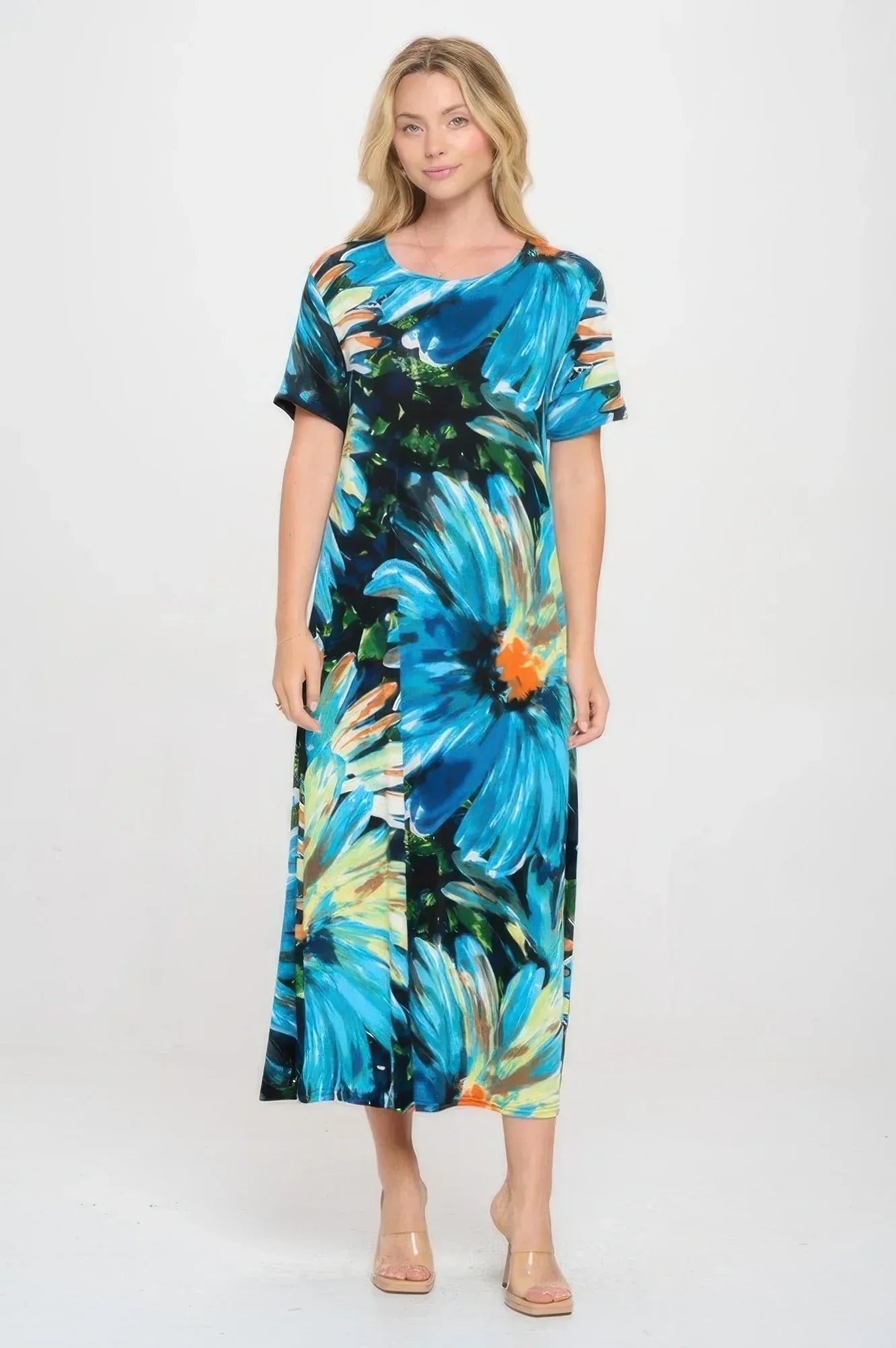 Print Bns Long Dress | Mixtshop LLC Main image