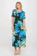 Print Bns Long Dress | Mixtshop LLC