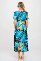 Print Bns Long Dress | Mixtshop LLC